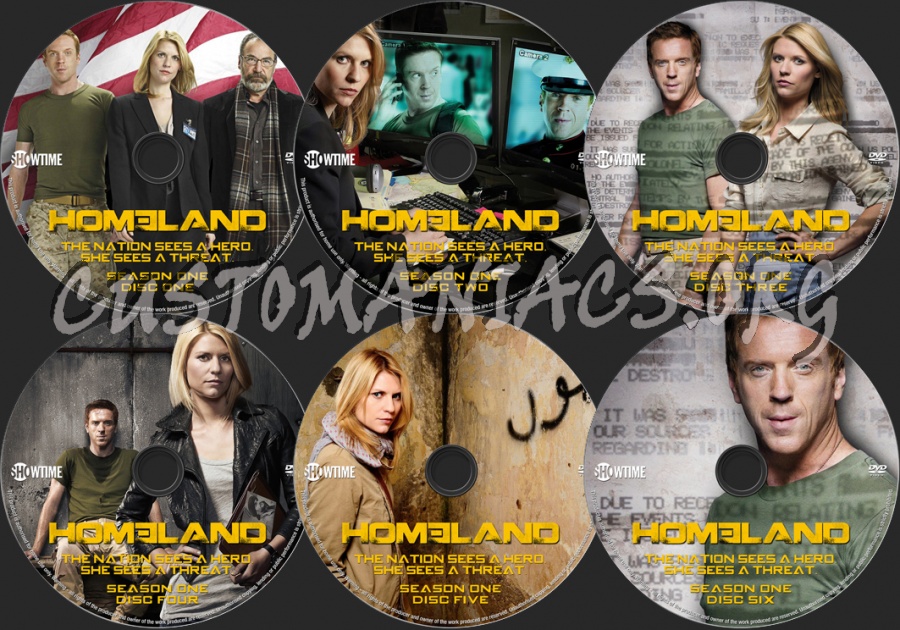 Homeland Season 1 dvd label