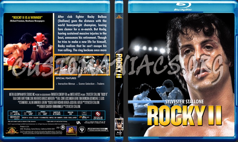 Rocky 2 blu-ray cover