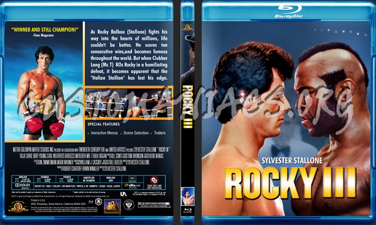 Rocky 3 blu-ray cover