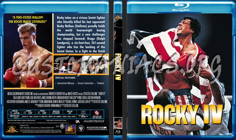 Rocky 4 blu-ray cover