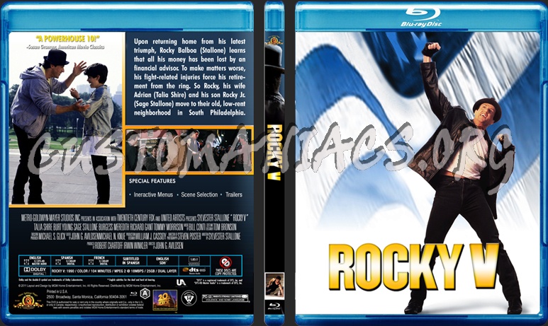 Rocky 5 blu-ray cover