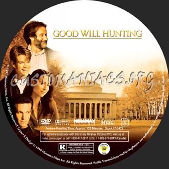 Good Will Hunting dvd label