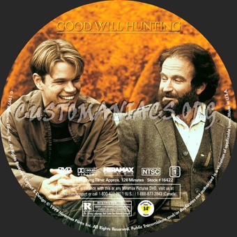 Good Will Hunting dvd label