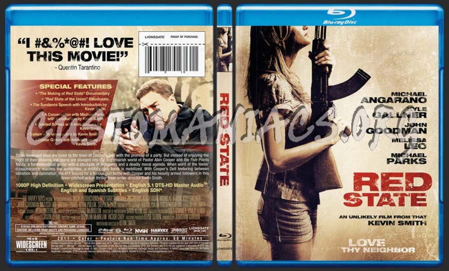 Red State blu-ray cover