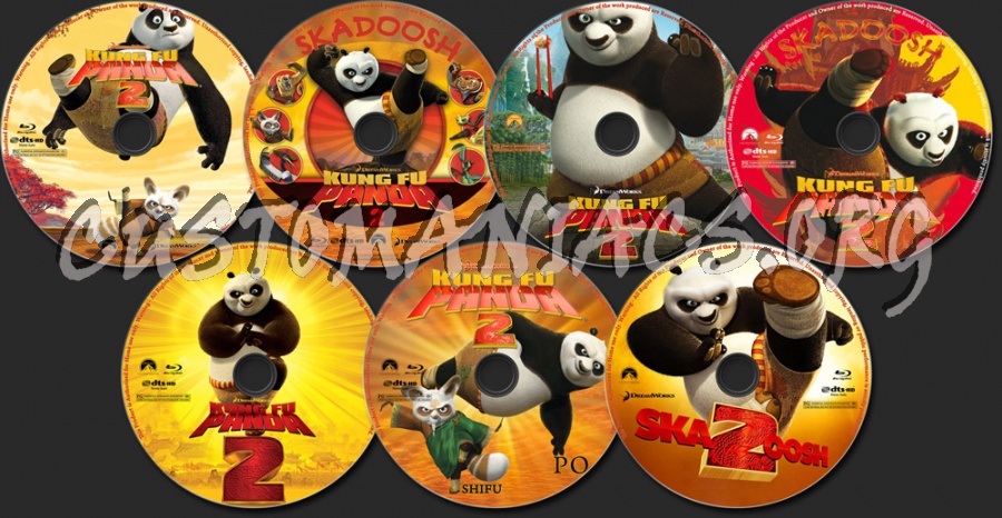 Kung Fu Panda 2 blu-ray label