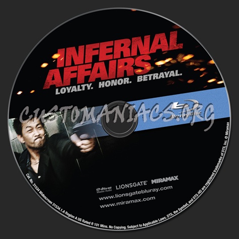 Infernal Affairs blu-ray label