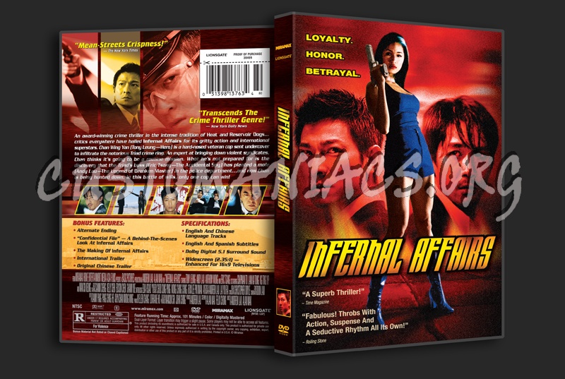 Infernal Affairs dvd cover