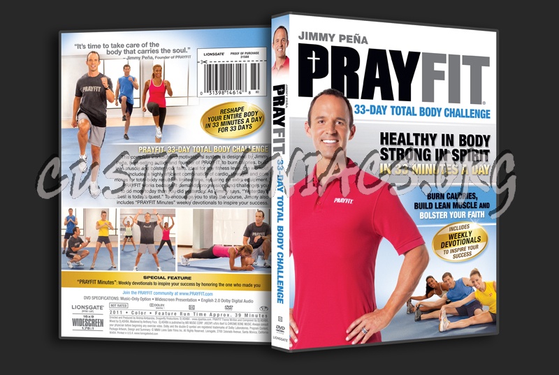 Jimmy Pena Pray Fit 33-Day Total Body Challenge dvd cover