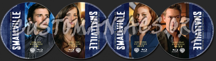 Smallville Season 10 blu-ray label