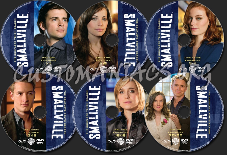 Smallville Season 10 dvd label