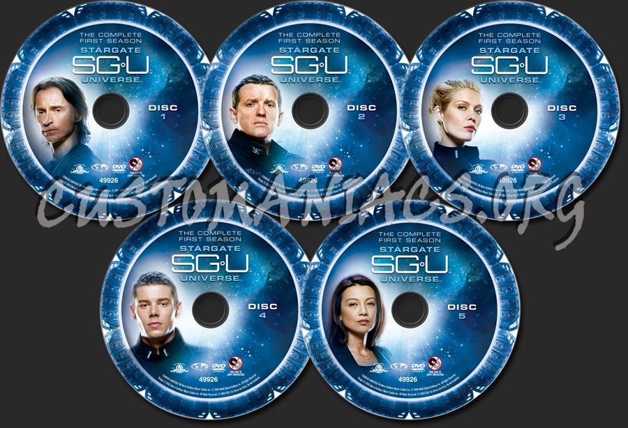 Stargate Universe Season 1 dvd label