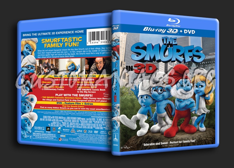 The Smurfs 3d blu-ray cover