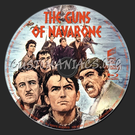 The Guns of Navarone blu-ray label