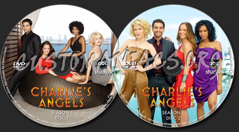 Charlie's Angels 2011 The Complete Series dvd label