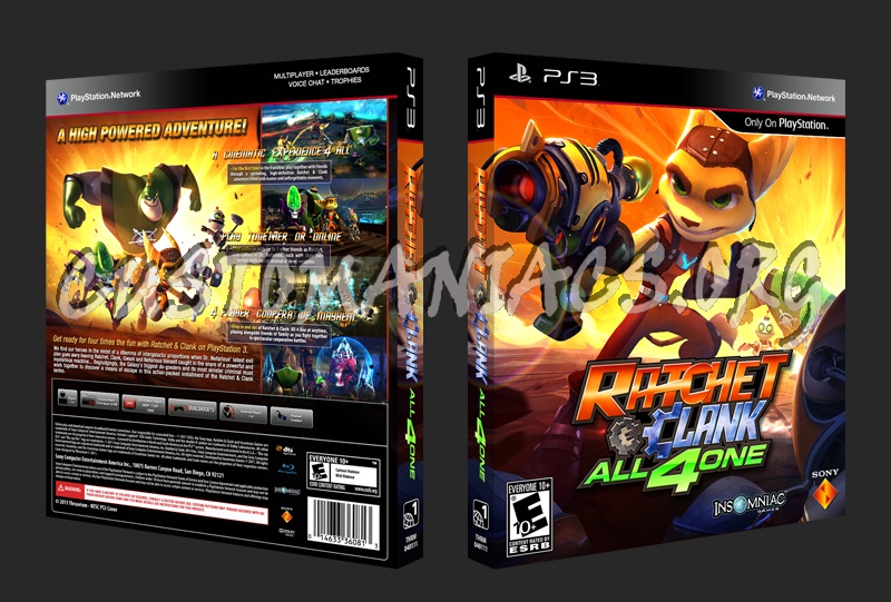 Ratchet & Clank: All 4 One dvd cover