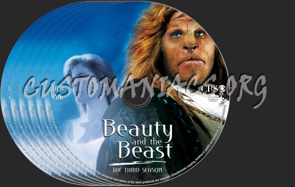 Beauty and the Beast Season 3 dvd label