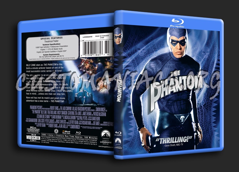 The Phantom blu-ray cover