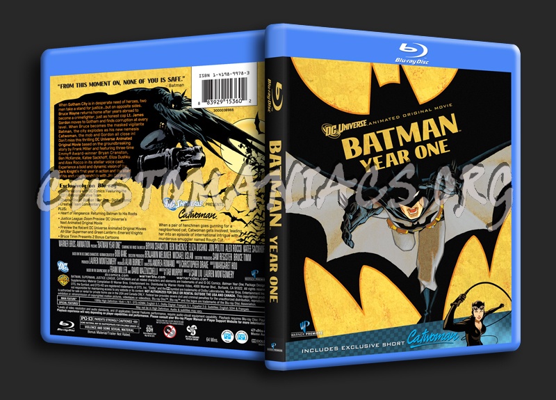 Batman Year One blu-ray cover