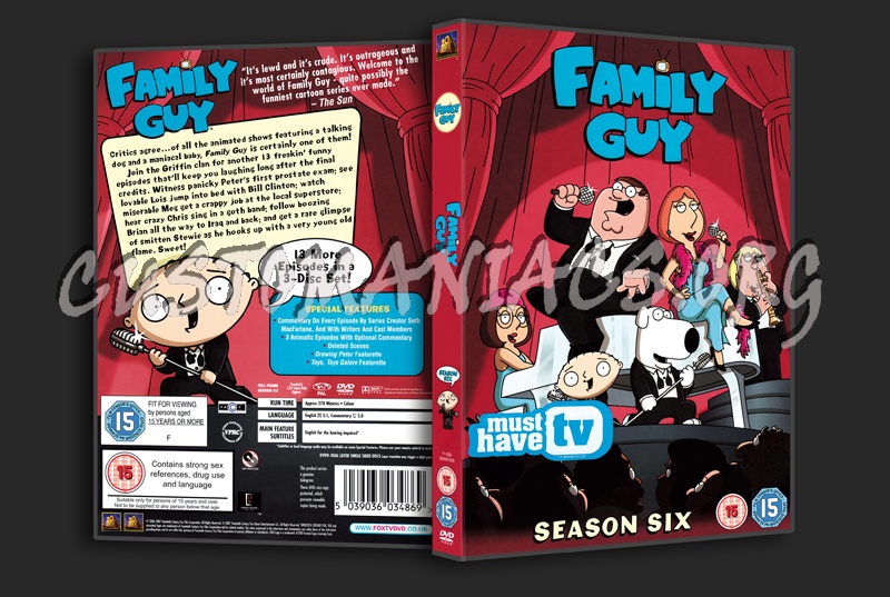 Family Guy Season 6 dvd cover