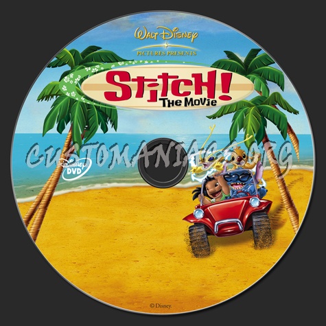 Stitch! The Movie dvd label