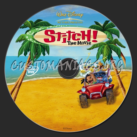 Stitch! The Movie dvd label