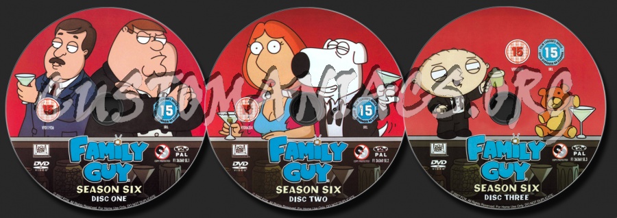Family Guy Season 6 dvd label