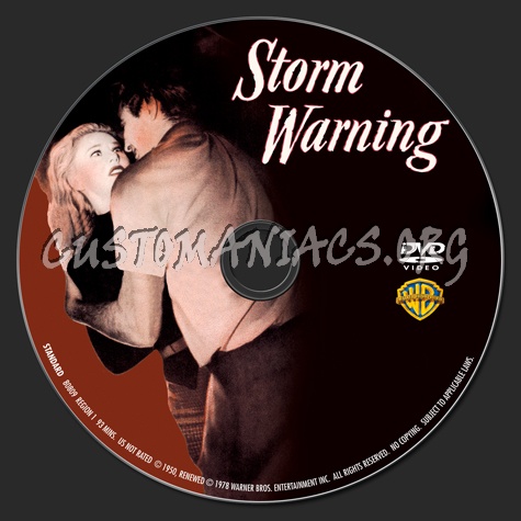 Storm Warning dvd label