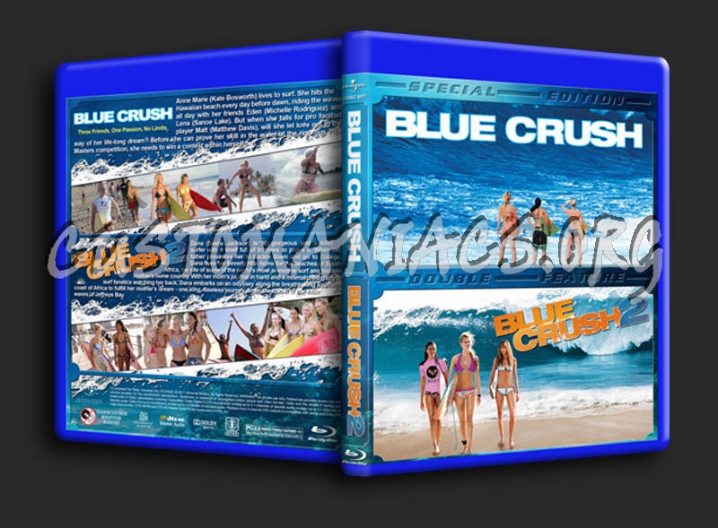 Blue Crush / Blue Crush 2 Double blu-ray cover