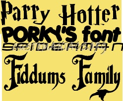 Addams Family / Porky's / Harry Potter / Spider-Man 