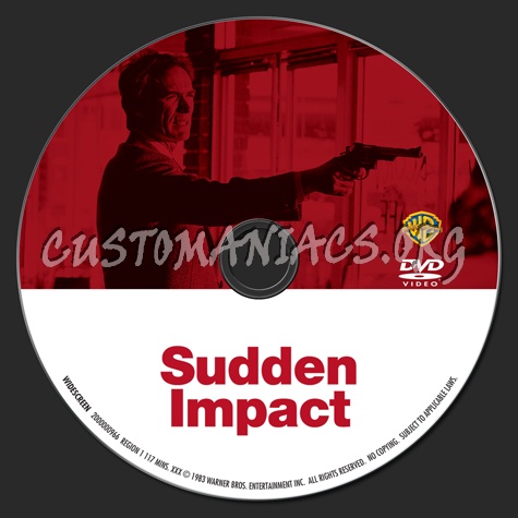 Sudden Impact dvd label