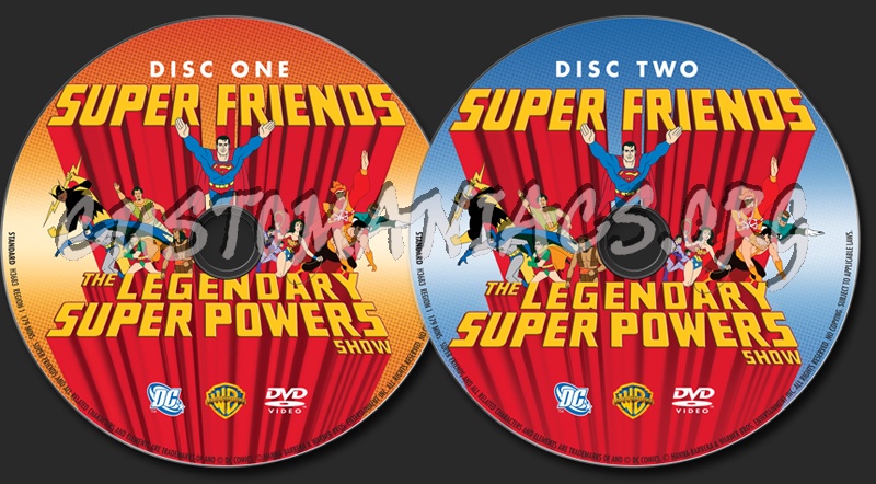 Super Friends The Legendary Super Powers Show dvd label