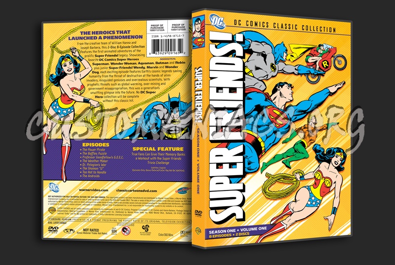 Super Friends! Season 1 Volume 1 dvd cover