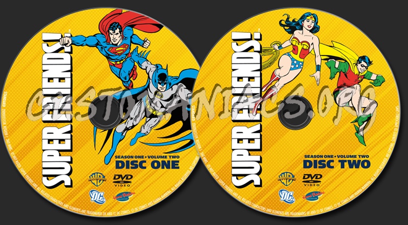 Super Friends! Season 1 Volume 1 dvd label