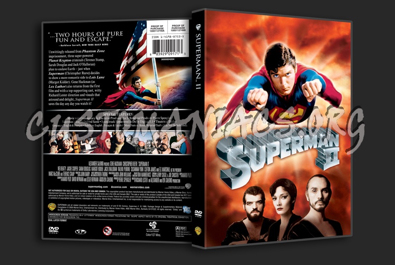 Superman 2 dvd cover