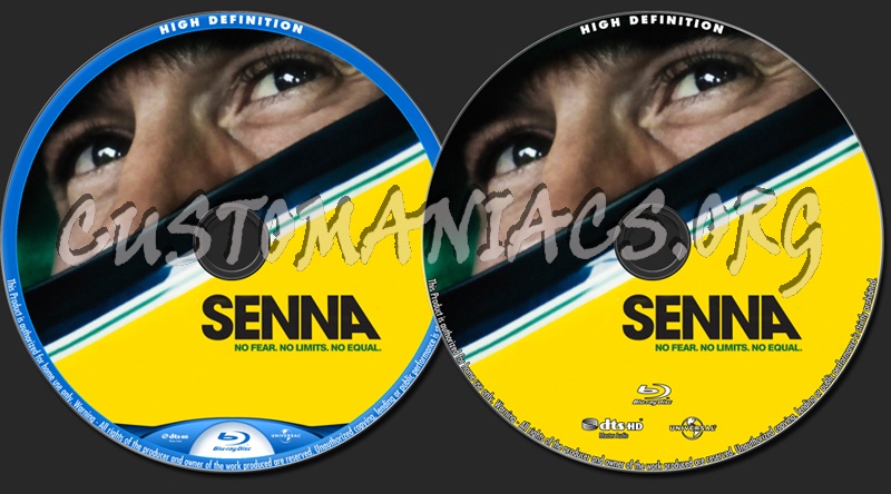 Senna blu-ray label