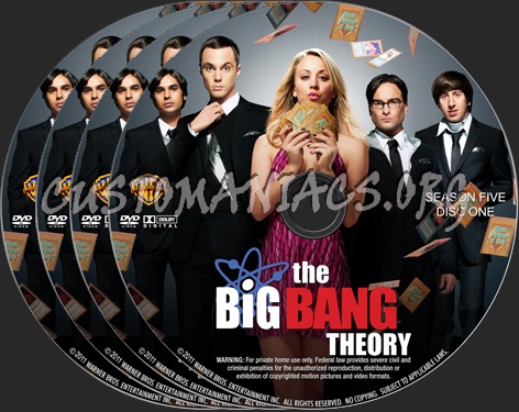 The Big Bang Theory Season 5 dvd label