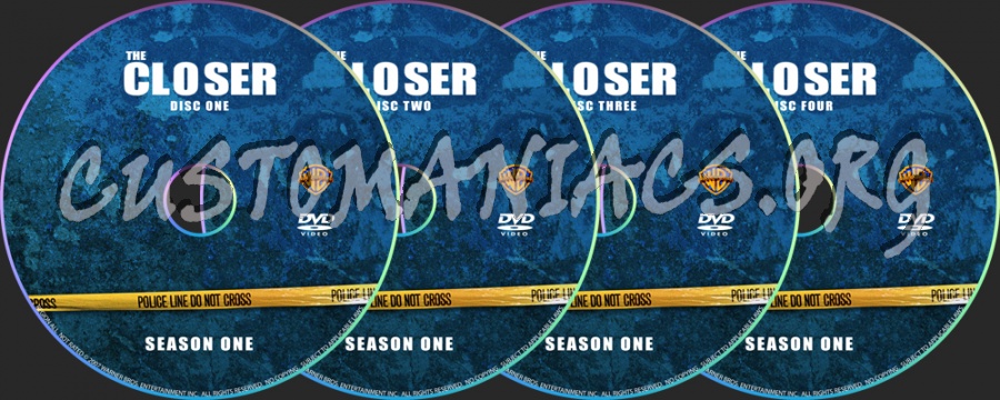 The Closer Season One dvd label