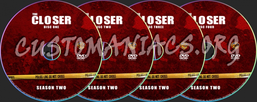 The Closer Season Two dvd label
