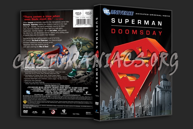 Superman Doomsday dvd cover