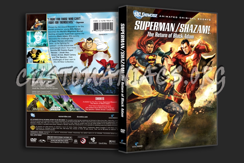 Superman/Shazam! The Return of Black Adam dvd cover