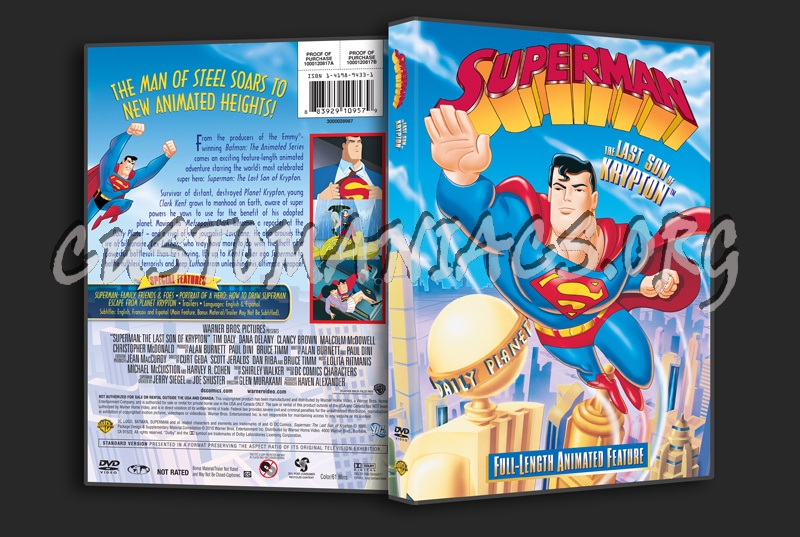 Superman The Last Son of Krypton dvd cover