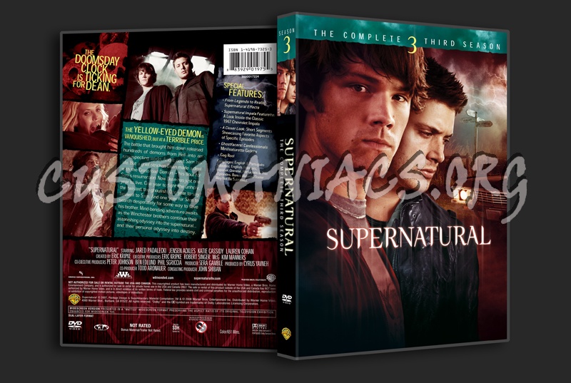 Supernatural Season 3 dvd cover