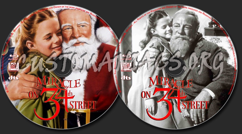 Miracle on 34th Street blu-ray label