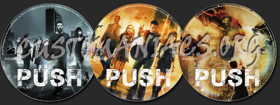 Push blu-ray label