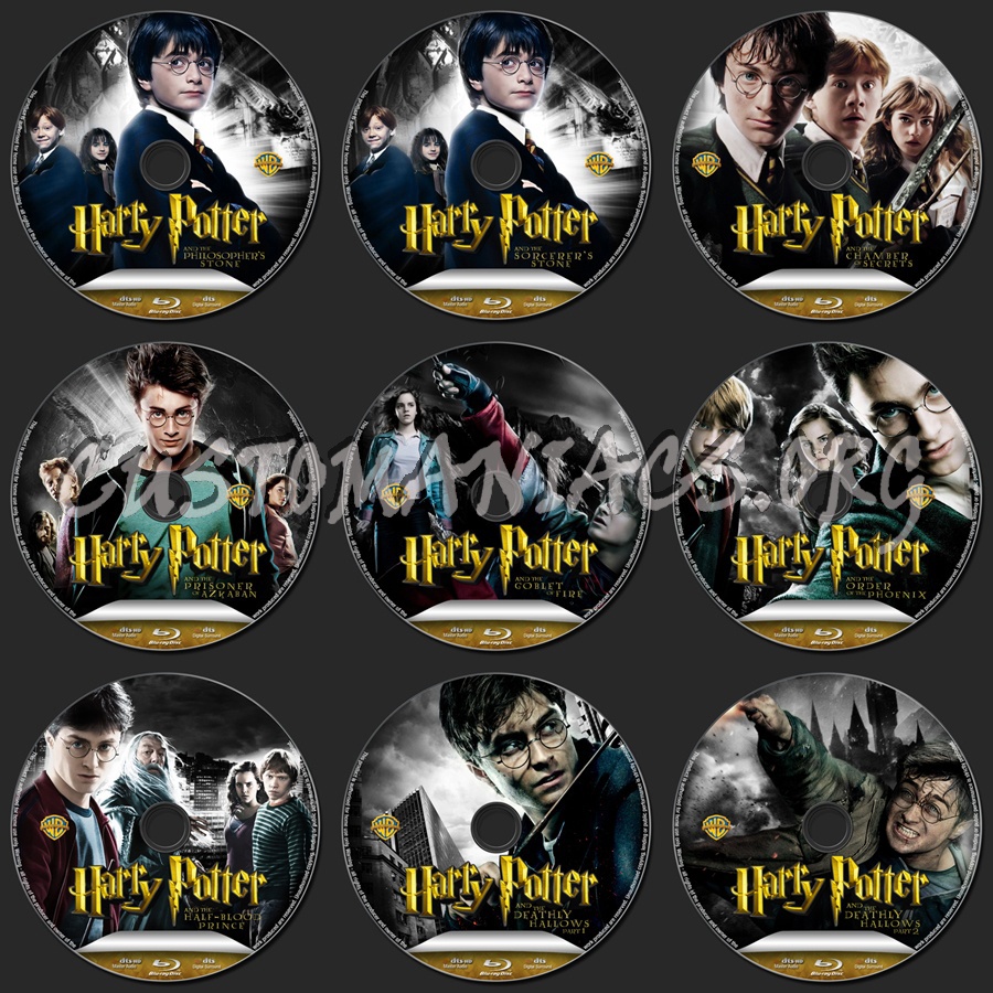 The Harry Potter Collection blu-ray label