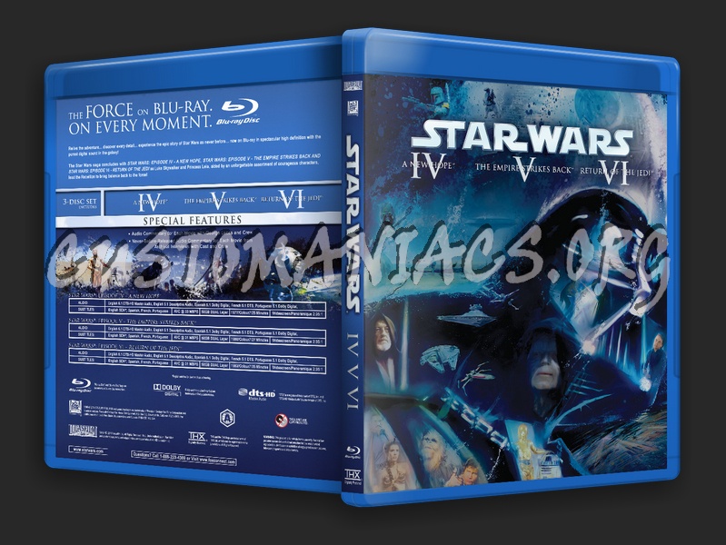 Star Wars - The Original Trilogy blu-ray cover