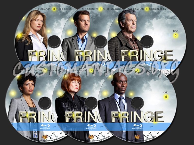 Fringe Season 3 blu-ray label
