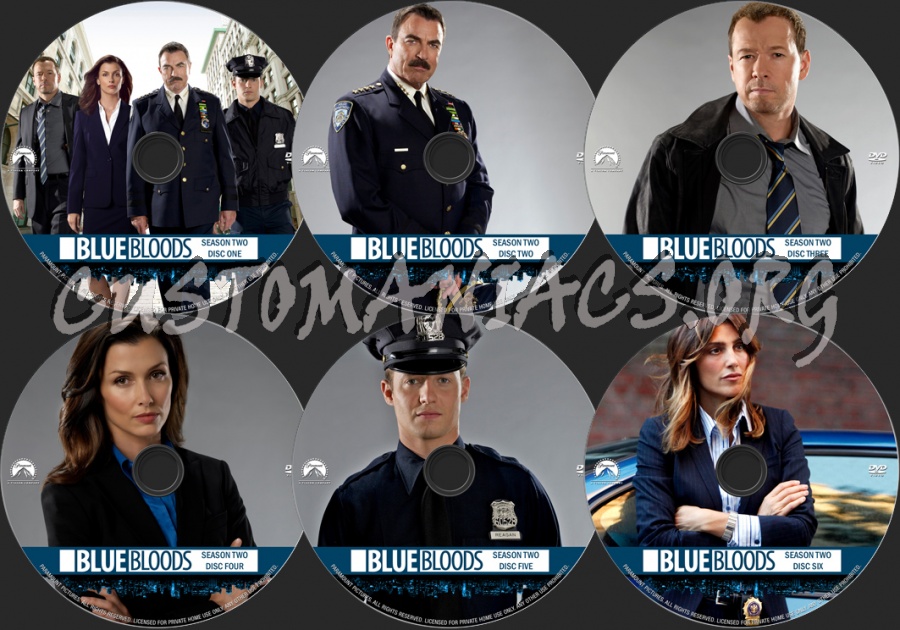 Blue Bloods Season 2 dvd label