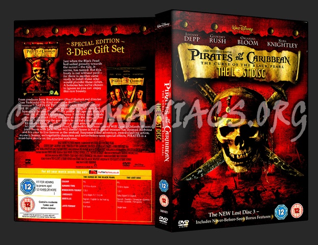 Pirates Of The Caribbean The Lost Disc dvd cover