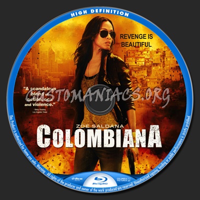 Colombiana blu-ray label